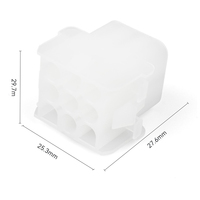 Conector JRready MOLEX JRN001 de 9 pines, conectores de 2,13 mm de diámetro 14-20 AWG, para conector de alimentación Molex MLX, paso de 6,35 mm (1 juego)