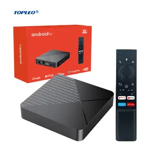 Topleo set top Supports 8K video decoding tv box android certificado wifi6 android 13 atv box