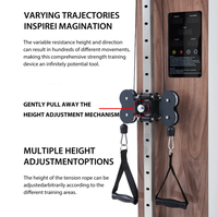 Equipo de Gimnasio Inteligente Unisex para Uso Doméstico, de Acero, Montado en la Pared, con Pantalla Táctil, Entrenador Integral Multifunción