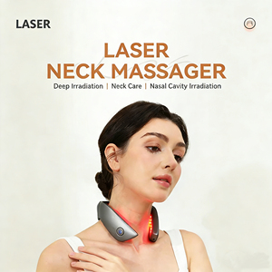 Masajeador de Cuello Portátil Recargable Multifuncional con Láser de Diodo de 650nm en Forma de U <span class=keywords><strong>3D</strong></span>, Buen Precio - Product Image 1