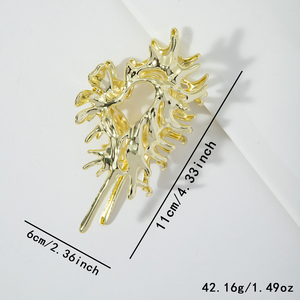 Pinzas de pelo de Metal alienígena coloridas de 11cm para <span class=keywords><strong>mujer</strong></span> y Niña Y2K, pinza para el pelo de cangrejo de concha, accesorios para el cabello - Product Image 6