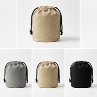 Sac à cordon en toile de coton recyclé haute résistance, respirant et robuste, avec corde épaisse, écologique, pour chaussures et voyages