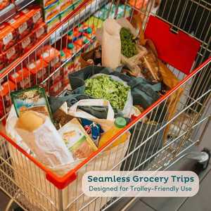 Heavy Duty Reusable Kitchen Grocery Bag <b>Extra</b> <b>Large</b> Collapsible Thick Canvas Shopping Tote Bag Foldable Et Bag - Product Image 6