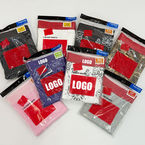 Boxer da Uomo <span class=keywords><strong>di</strong></span> <span class=keywords><strong>Marca</strong></span> alla Moda in Puro Cotone Stile Hip-Hop Taglie Forti a Gamba Lunga <span class=keywords><strong>Intimo</strong></span> Unisex a Vita Bassa Senza Cuciture in Tessuto a Maglia - Product Image 1