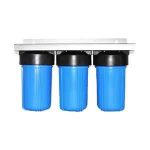 3-ступенчатый большой синий корпус фильтра для всего дома, 10x4,5 | 1 NPT весь дом Тяжелый Корпус фильтра для воды | Легкая установка