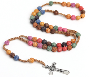 Collier chapelet en perles de la religion et du <span class=keywords><strong>christ</strong></span>, bijoux chapelet de la chaîne catholique, perle de prière musulmane islamique, chapelet tasbih - Product Image 3