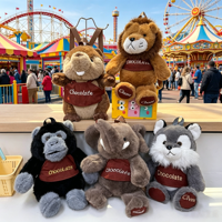 Sac à dos en peluche pour enfants, motif animal (lion, éléphant), idéal pour la maternelle, cadeau, vente en gros
