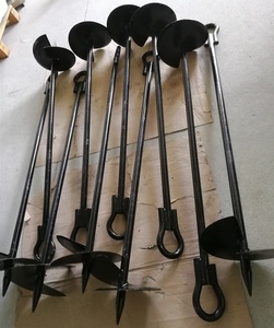 Zware Stalen Constructie Tractielijn Opheffen Vloerpaal Schroef Grond Anker Aarde Boor - Product Image 2