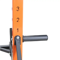 XOYOOU Fitness Squat Stand demi-rack haltérophilie gym support d'exercice avec barre de traction support d'haltères et stockage de plaque de poids