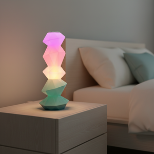 Lampe de <span class=keywords><strong>table</strong></span> populaire sur Internet pour chambre et bureau, avec haut-parleur intégré, USB, contrôle vocal, baguette magique, lumière tactile rotative - Product Image 1