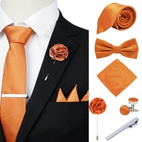 Hi-Tie Herren Krawatte und Polyester Pocket Square Manschetten knöpfe Set mit gewebter Krawatte für Hochzeit Business Party Formal