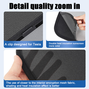 2 pezzi accessori per auto tetto apribile in vetro termoisolante nero parasole per auto per il mio - Product Image 5