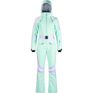 Meilleure vente <span class=keywords><strong>combinaison</strong></span> de <span class=keywords><strong>ski</strong></span> de snowboard intégrée coupe-vent une pièce coupe-vent à la mode hivernale pour femmes - Product Image 6