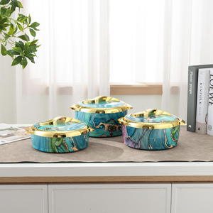 Mutual Sending <b>Food</b> <b>Storage</b> <b>Container</b> Set 3Pc Round With Lid <b>Stackable</b> For Hot And Cold <b>Food</b> - Product Image 3