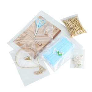 4 Mil Clear Plastic Resealable <strong>Zip</strong> <strong>Bags</strong> Durable Poly <strong>Bags</strong> <strong>Lock</strong> Seal Zipper for Chewing Gum Pet Food Gravure Printing Surface - Product Image 4