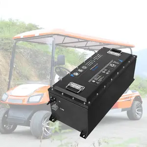 Smart 51.2V 150AH Golf Cart Lithium Batteries With BMS 5.12kwh 7.68KWh Lifepo4 Rechargeable 48V 100Ah Lithium Ion Battery