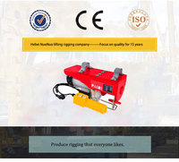 Nouvelle mini-treuil électrique monophasé de 1 tonne avec moteur à engrenages, câble métallique et télécommande 220V