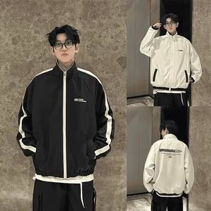 Chaqueta Cortavientos reversible personalizada con cuello alto de doble cremallera para estilo de calle de Vietnam - Product Image 4