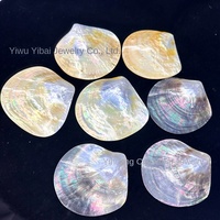 Vente directe usine Nouvelle Arrivée Coquille d'ormeau naturelle jaune et noire polie, fabriquée à Yiwu, design naturel, ornements décoratifs