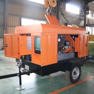 ضاغط هواء لولبي ديزل عالي الضغط 15 حصان 375 CFM 10-11 كيلو واط للاستخدام في المناجم - Product Image 2