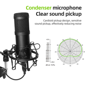 RAYHAYES <span class=keywords><strong>A3</strong></span>-SET - Set de Tarjeta de Sonido en Vivo con Micrófono de Condensador para Transmisión en Vivo, Canto y Grabación - Product Image 6