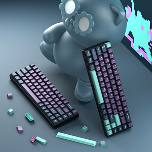 Capuchons <span class=keywords><strong>de</strong></span> touches <span class=keywords><strong>de</strong></span> clavier mécanique XVX, série Chromatic Tales, Abyss Mirage, double injection, profil Cherry, PBT, ensemble <span class=keywords><strong>de</strong></span> 216 touches - Product Image 6