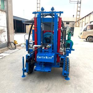 Best verkochte 200 meter diepte driewielige waterputboorinstallatie met pomp dieselmotor boormachine voor waterputten en mijnen - Product Image 5