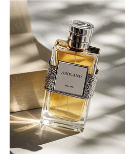 Polished Crystal Clear Glass Perfume <b>Bottle</b> with <b>Plastic</b> Cap for Cosmetic Packaging - Product Image 1