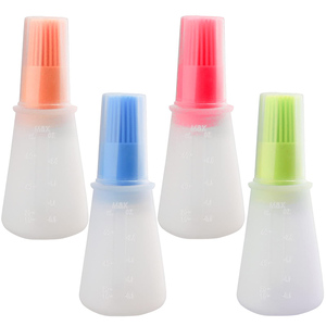 فرشاة زيت التبن خالية من البيسفينول أ - فرشاة زيت سيليكون للمطبخ والشواء والخبز والمعجنات - Product Image 4