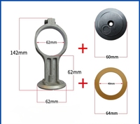 Joint d'étanchéité de cylindre de pompe à air en cuir importé sans huile pour compresseur d'air, bague de piston en PTFE pour compresseur d'air