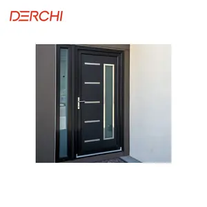 Наружная алюминиевая входная дверь DERCHI для дома, современные входные двери