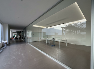 Chất lượng cao Frameless rõ ràng kính trong suốt phân vùng tường dọc xem đầy đủ tường kính - Product Image 3