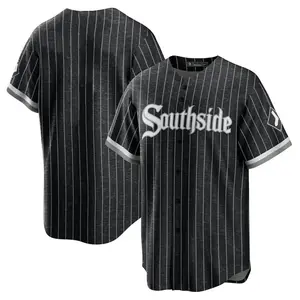 Chicago fan jersey hombre camiseta plain baseball cardigan custom youth sublimation baseball jersey