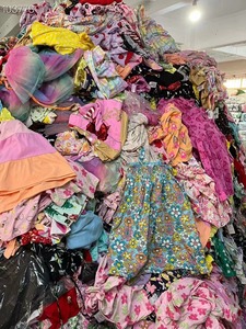 批发春夏女婴连衣裙品牌棉质花卉印花休闲幼儿连衣裙中国库存余货1000件 - Product Image 3