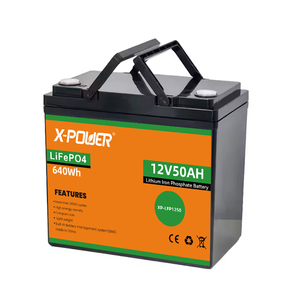 미국 스톡 12.8V 50Ah 충전식 LiFepo4 배터리 내장 BMS 5 년 수명 소형 UPS/타고 온 자동차/이동성 스쿠터 - Product Image 2