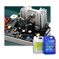 Composé de rempotage électronique noir Résine époxy électronique Fournisseurs de résine époxy et de durcisseur A:b 1:1 50 kg pour transformateur