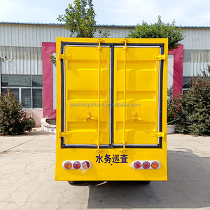 Véhicule de livraison de nourriture électrique à 4 roues 2 places chariot de tourisme camion <span class=keywords><strong>voiture</strong></span> de patrouille cargo trémie transport camionnette - Product Image 6