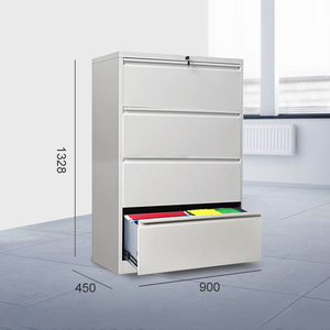 Armoire <span class=keywords><strong>de</strong></span> classement <span class=keywords><strong>de</strong></span> bureau épaissie avec deux, trois ou quatre tiroirs, <span class=keywords><strong>boîte</strong></span> à cartes, plateau suspendu A3A4, classement vertical <span class=keywords><strong>de</strong></span> données avec tiroir à serrure - Product Image 3
