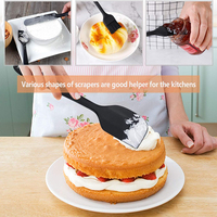 Ensemble de 6 spatules en silicone antiadhésives de haute qualité Spatules en silicone de qualité alimentaire pour la cuisson, la cuisson et le mélange Emballage en boîte