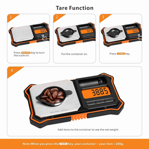 Balance numérique de précision pour bijoux 200g/0.01g avec plateau amovible, outil de mesure portable pour la maison - Product Image 5