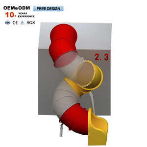 Équipements de jeu pour enfants, aire de jeux extérieure, pièces de toboggan en plastique, toboggans pour enfants - Product Image 1