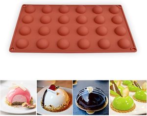<span class=keywords><strong>Moule</strong></span> à Gâteau en Silicone Demi-Cercle 24 Cavités <span class=keywords><strong>Mini</strong></span> Cuisson Dôme Rond Fondant <span class=keywords><strong>Moule</strong></span> à Bonbons au Chocolat - Product Image 4