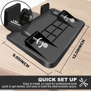 Étagères latérales pour lits superposés, supports <span class=keywords><strong>de</strong></span> rangement <span class=keywords><strong>de</strong></span> chevet à clipser, organisateur <span class=keywords><strong>de</strong></span> plateau pour tête <span class=keywords><strong>de</strong></span> <span class=keywords><strong>lit</strong></span> Articles essentiels pour les dortoirs d'université - Product Image 5