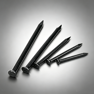 Custom Size Black Hardened Steel Concrete Nails Factory Automatic Round Head Masonry <b>Fasteners</b> - Product Image 1