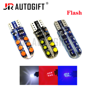 ไฟสโตรบ OEM 12V รุ่น T10 194 168 W5W COB 12 ชิป สำหรับไฟป้ายทะเบียน ไฟสัญญาณ ไฟอ่านหนังสือ  ซิลิกาเจล หลายสี แดง น้ำเงิน - Product Image 6