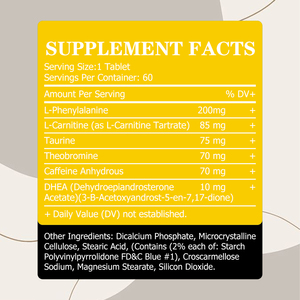 Hot Selling Appetite Suppressant Tablets Satiety Support Healthy Metabolism Lean Muscle Sustained Energy Metabolic Support - Product Image 5