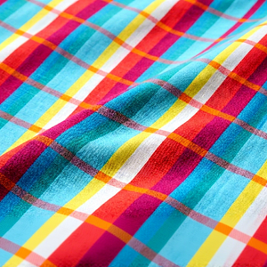 Tela de Franela a Cuadros Teñida con Hilo de Algodón 100% Orgánico, 150 GSM, Tela Tejida con Diseño Tartán y Gingham para Camisas, Ropa Infantil y Prendas de Vestir - Product Image 2