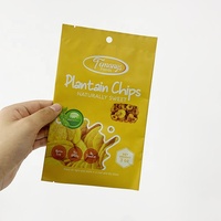 Sac Alimentaire Hermétique à Soufflet pour Chips de Banane en Plastique, Scellage Central Arrière