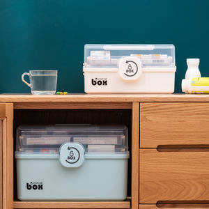 Kotak pil rumah portabel kapasitas besar, Kit pertolongan pertama anak-anak, kotak penyimpanan Organizer obat Rumah & tong pengiriman rumah - Product Image 4