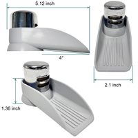 Rallonge de bec de débordement universelle à 4 ° en silicone pour lave-vaisselle avec rampe d'eau Fournitures de bain et de toilette
